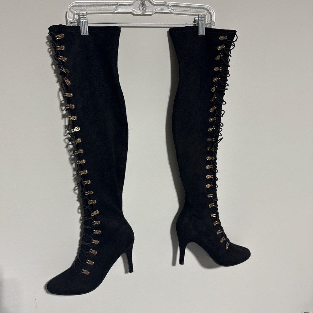 Elegant Black Over-the-Knee Boots